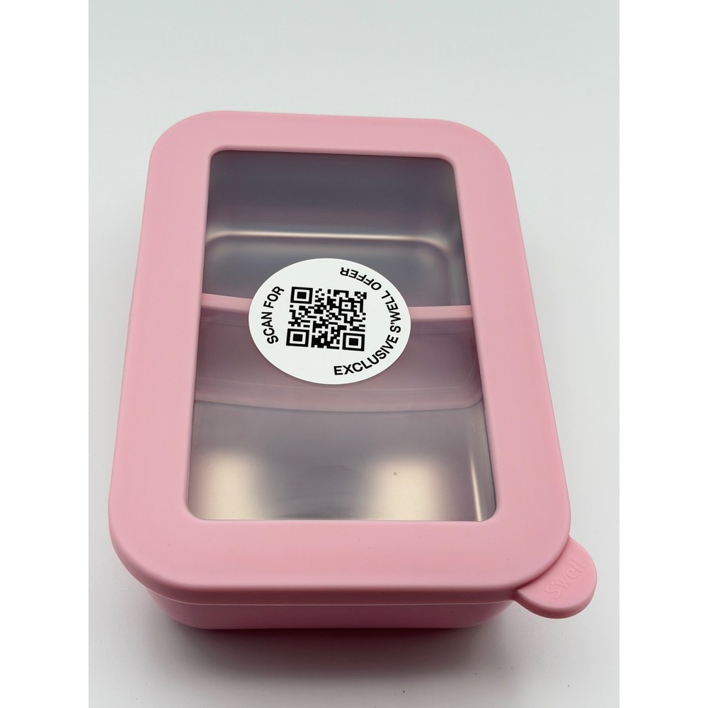 S'well Bento Box 60oz Peony Pink Stainless Steel Food Container NEW
